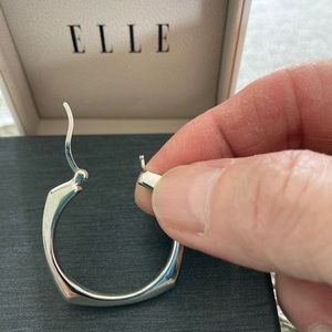 Elle Squared Hoop Earrings